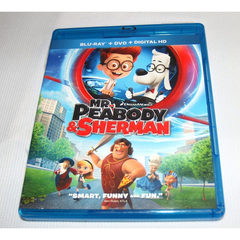 Mr. Peabody & Sherman Blu Ray & DVD with bonus features